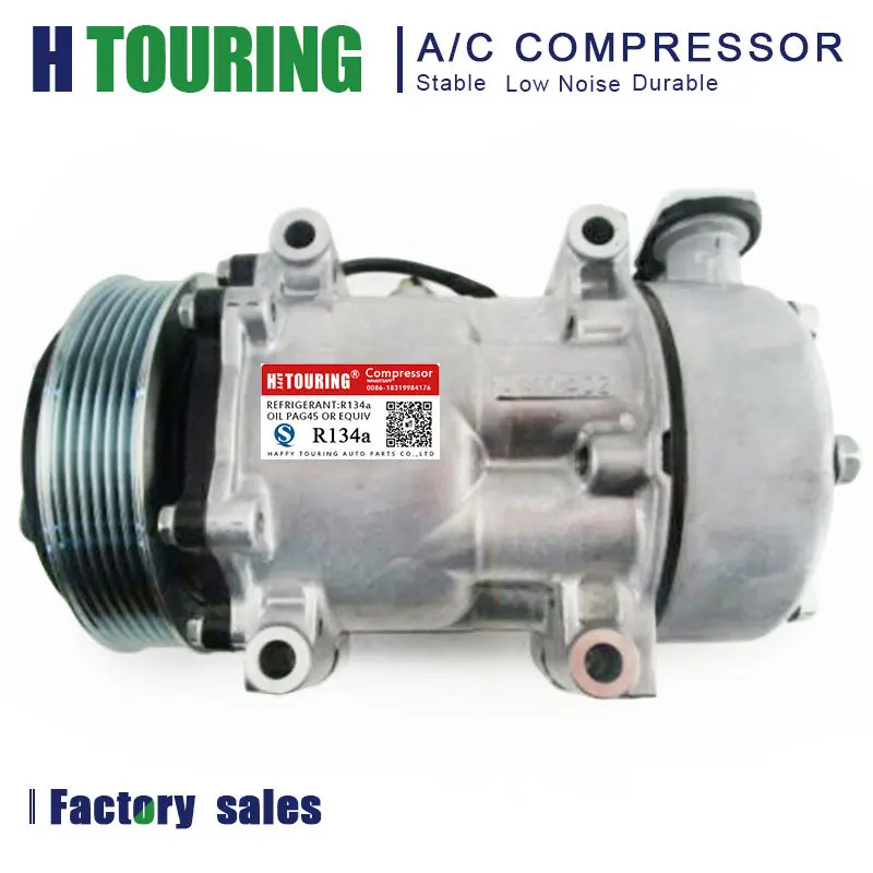 

Sanden 7H15 7S15 709 SD709 SD7H15 Auto AC Compressor for Car Kenworth Peterbilt Truck 4039 4424 4731 F69-6002-121 F69-6001-122