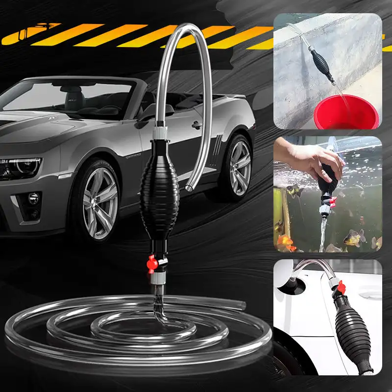Manual Hand Water Pump Suction Pump Oil Water Petrol Diesel Fuel Liquid Transfer Pipe Plastic