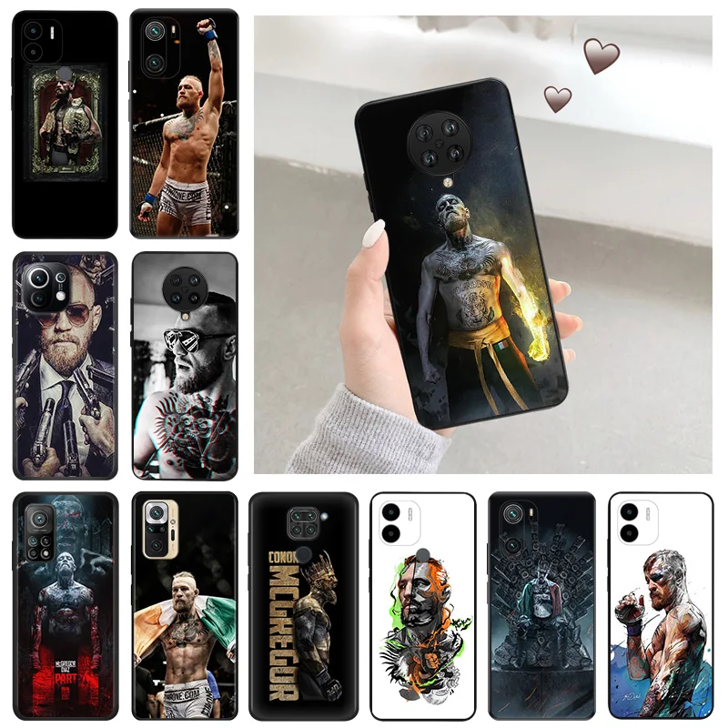 Custodia Per Telefono Per Redmi A2 12 12C 10C 10A 9 9T 9A 9C 9I K40 K50 K60 A1 Plus Mi Cc9 C51 Conor Mcgregor King Cover Protettiva Per Fotocamera
