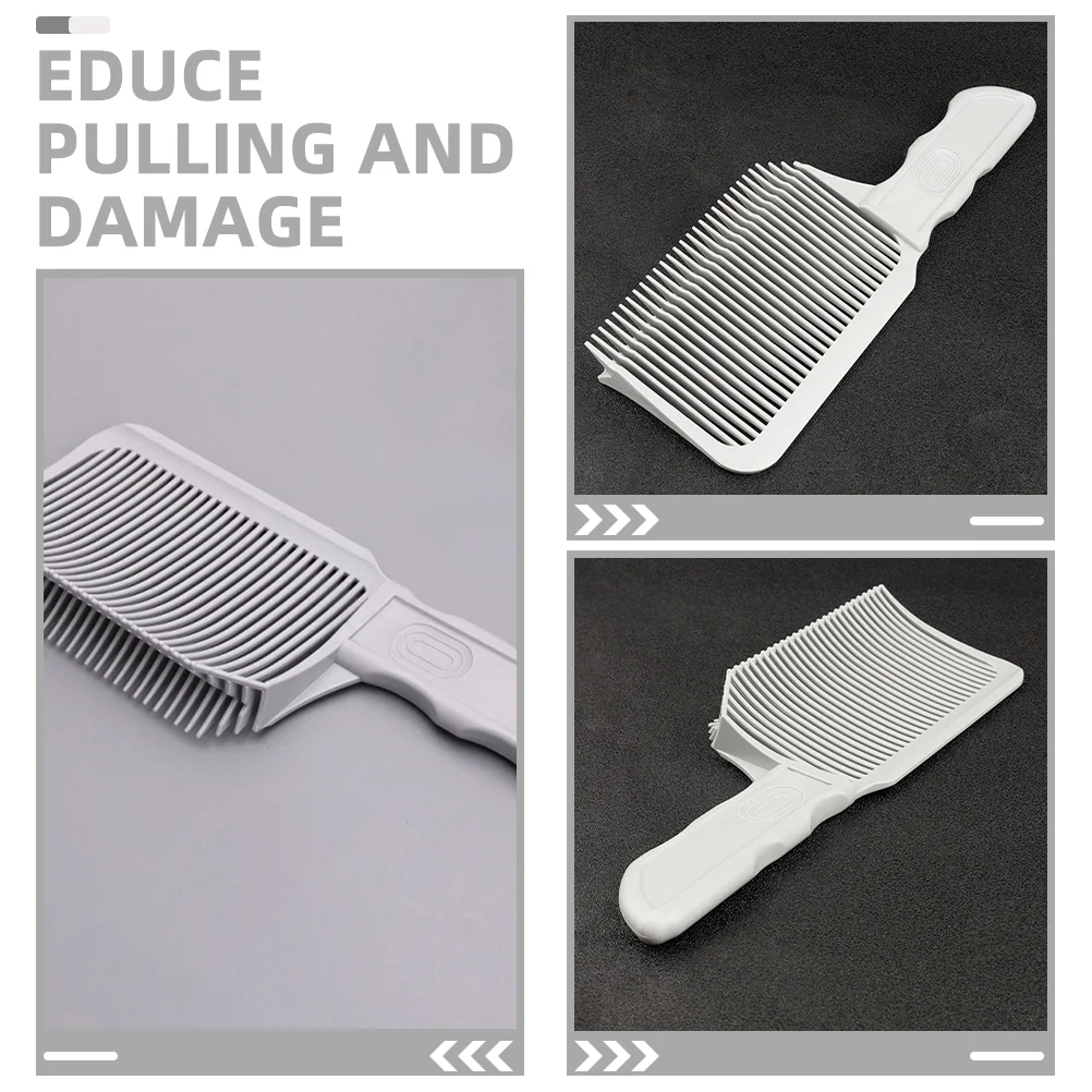 3 Pcs Combs Men's Blending Friend Fade Dilute Barber Haircut for Stylist Light Grey Tool Man 4