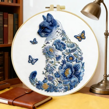Cat Embroidery Starter Kit 1