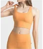 Lemon Energy Longline Bra Criss Cross Back Fitness Sport Tops Sweat-wicking Medium Support Workout Yoga Bra Integrated Chest Pad 6