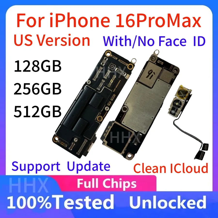 iPhone16 マザーボード　Face ID付き Unlocked Motherboard For iPhone 16 pro Max With Face ID