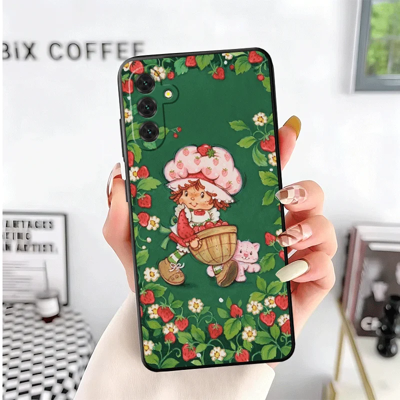 Strawberry Shortcake Soft Protective Phone Case - Black Edition