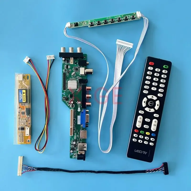 

Плата драйвера ЖК-дисплея подходит для LTN150X6 LTN150XB LTN150XG комплект 30Pin LVDS 1024*768 ЖК-монитор DVB цифровой сигнал ИК + AV + USB + HDMI + VGA 1CCFL