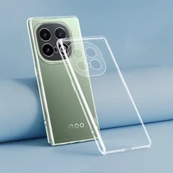Ultra Thin Shockproof Transparent Silicone Phone Case - Soft Clear Back Cover for Vivo iQOO 9 (Clear)