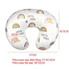 Baby Nursing Pillow Cover Cartoon Breastfeeding Pillow Slipcover Ultra Soft Snug Fits On Newborn Nursing Pillow 5