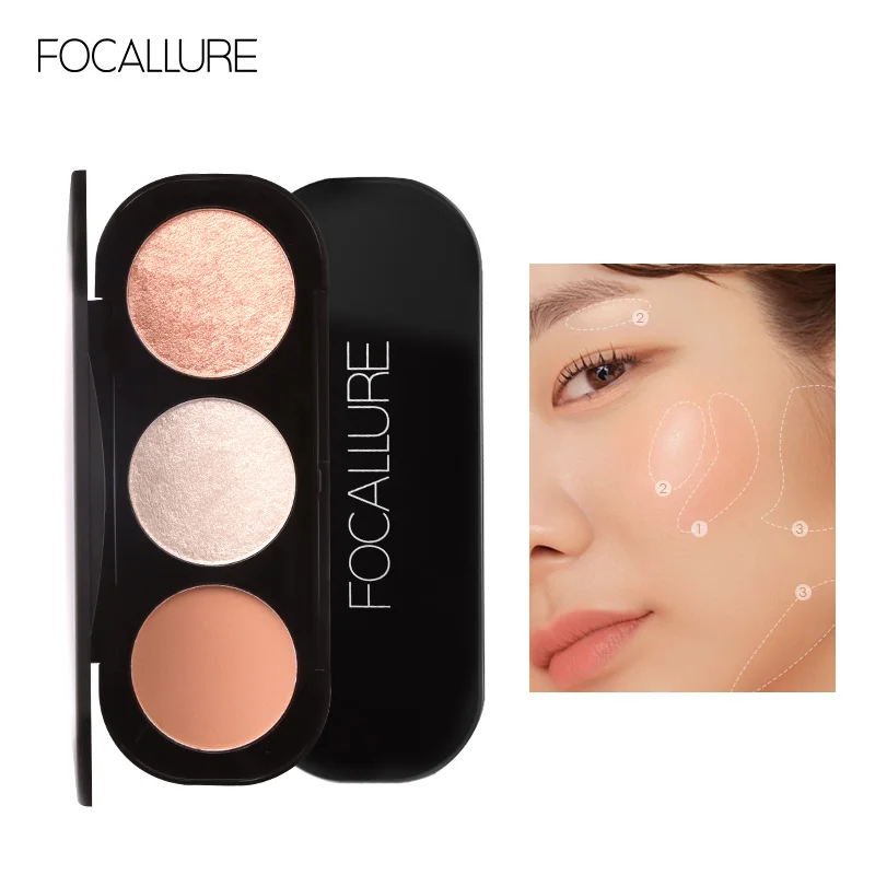 FOCALLURE 5 цветов Румяна для лица минеральный пигмент щек профессиональная