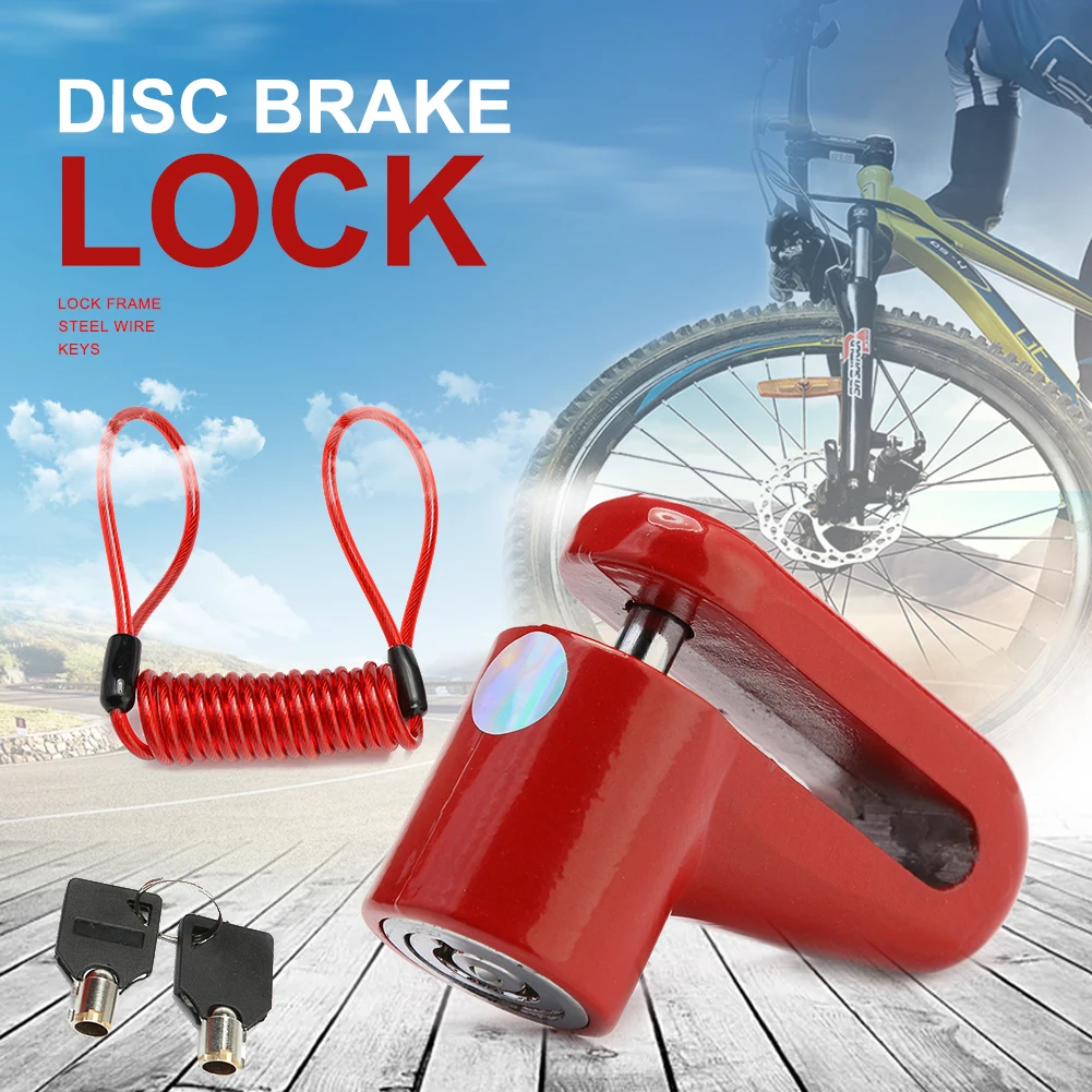 Brake Disc Lock Anti Theft M365 Scooter Bike Bicycle Wheel Skateboard Wheels Lock Disc Brake Kickscooter Supplies