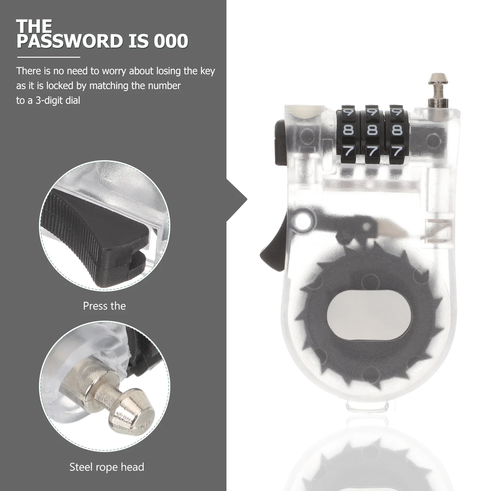 Lock Scooter Snowboard Locks Bike Ski Gear Protectionsnowboarding