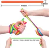 6 Pack Stretchy String Fidgets Sensory Toys Resistance Squeeze Strengthen Arms Noodle Stress Reliever Toys for Kids Adults 2