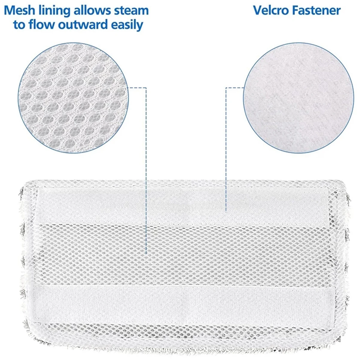 4/8/12Pcs Steam Mop Replacement Pad Reusable Microfiber Washable Soft Cleaner Pad Compatible with Shark Steam Mop Strong Absorb
