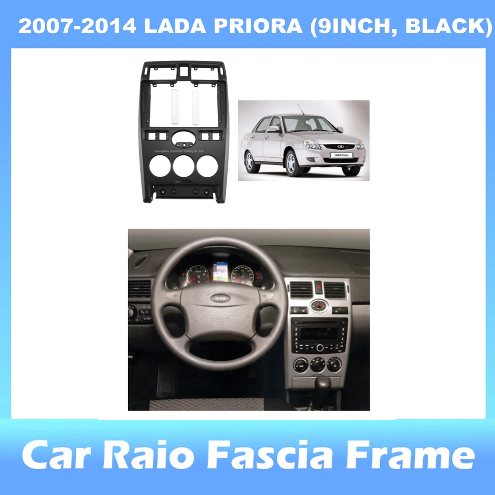

9-inch 2din Car Radio Dashboard For LADA PRIORA+2007-2014 Stereo Panel, For Teyes Car Panel With Dual Din CD DVD Frame