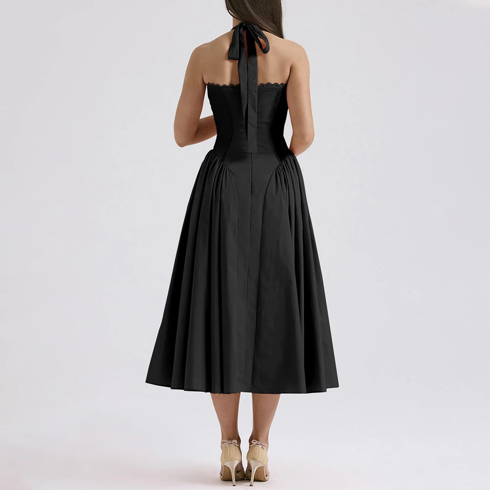Fashion Halter Necklace Dress