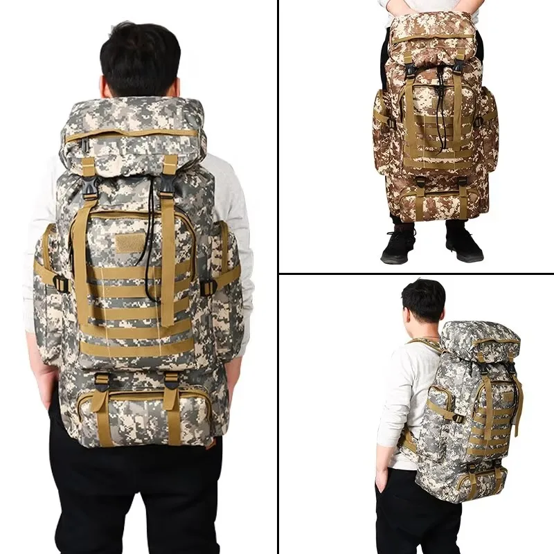 Outdoor Camouflage Backpack Men Large Capacity Waterproof Outdoor Military Backpack Travel Backpack for Men Hiking Bag 6