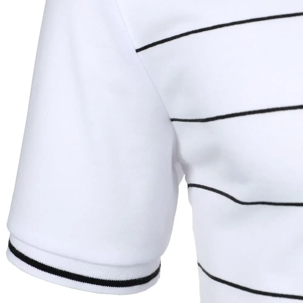 Men Short Sleeves Polo Shirt Stylish Simple Line Printing Conference Holiday Casual Men's Wear Men's Top Men Lapel Polo Shirt 12 S76522099b9fb4508a10130100d4018bdF