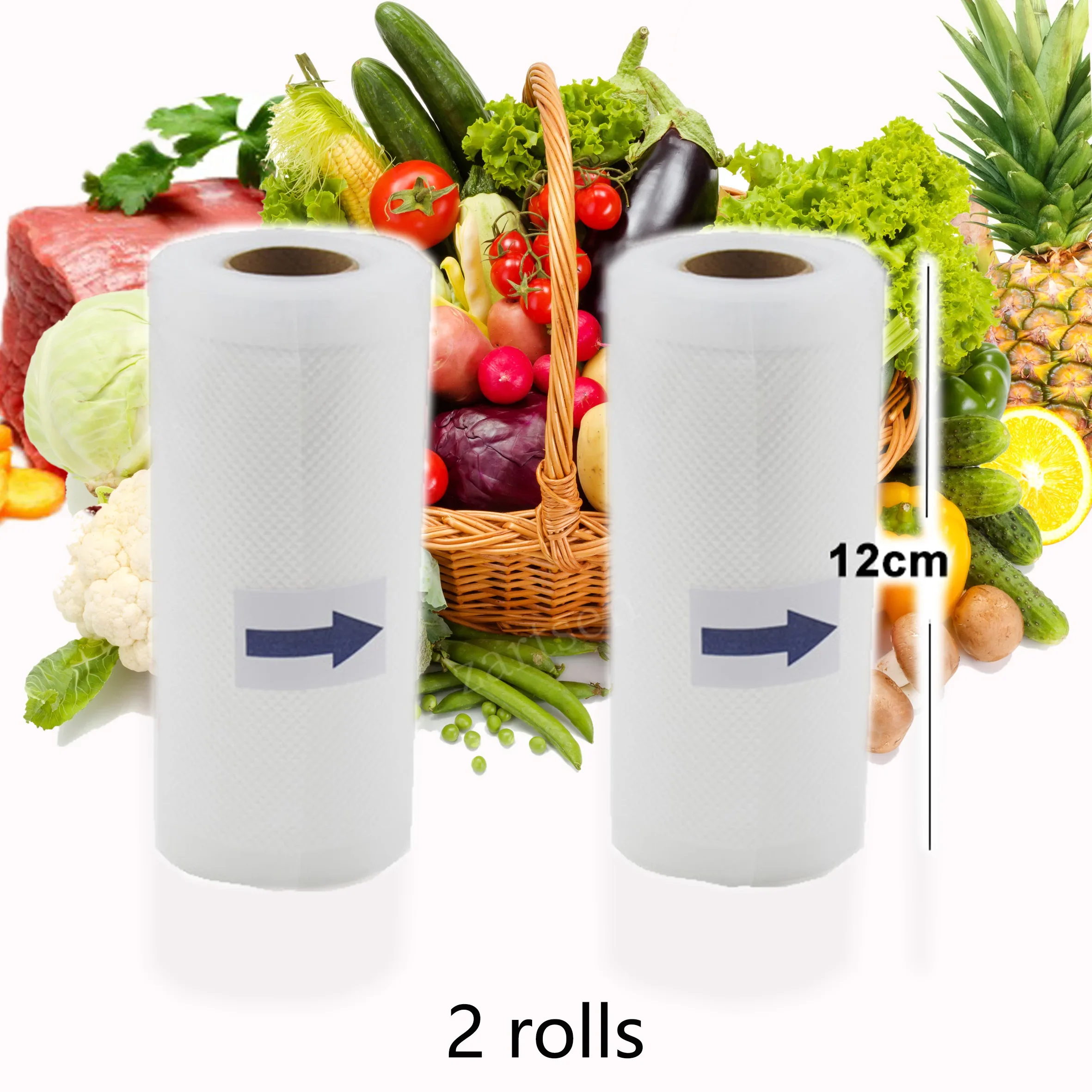 Sous Vide Roll Bags 5 Rolls For Vacuum Packing Machine Packaging Food Storage Vacuum Bags For Sealer
