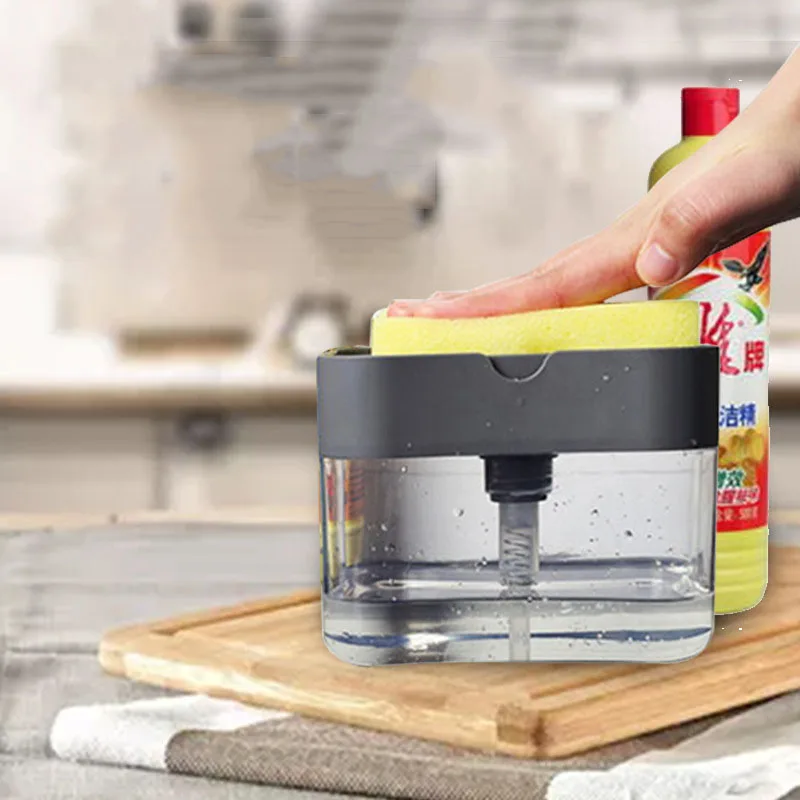 Automatic Soap Dispenser Bottle For Liquid Kitchen Sponge Ditchen Manual | Обустройство дома