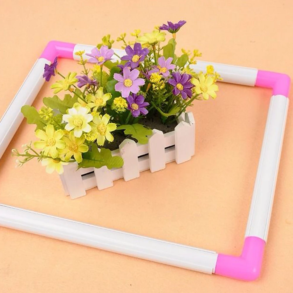 Square Rectangle Cross Stitch Hoop Handheld Embroidery Frame Cross Stitch Frame for Embroidery Stitch Quilting Needlepoint Tool