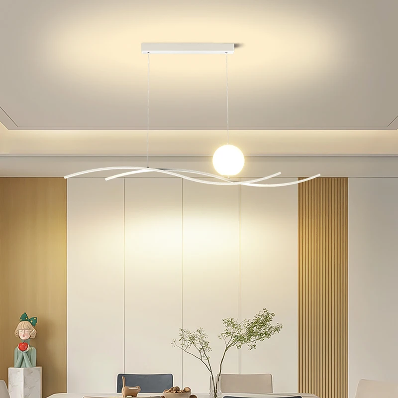 거실 부엌 다이닝 룸 바 매달려 램프에 대 한 현대 LED 펜 던 트 조명 LED 펜 던 트 홈 장식 조명기구