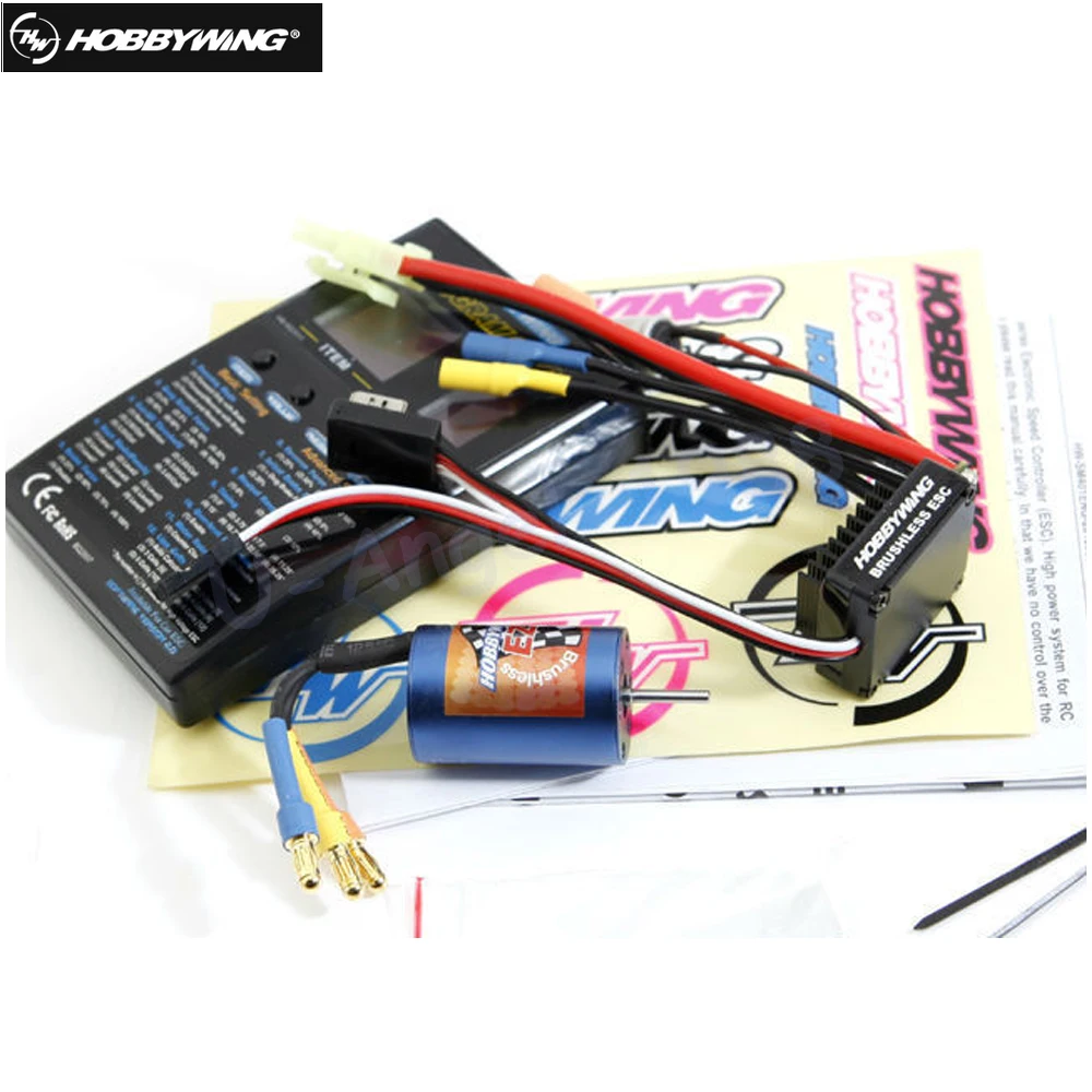 Hobbywing Ezrun Combo A1 A2 Ezrun-2030 12T/18T 7800Kv 5200Kv Motore Brushless + 18A Esc + Card Ezrun Combo Per Auto 1/18