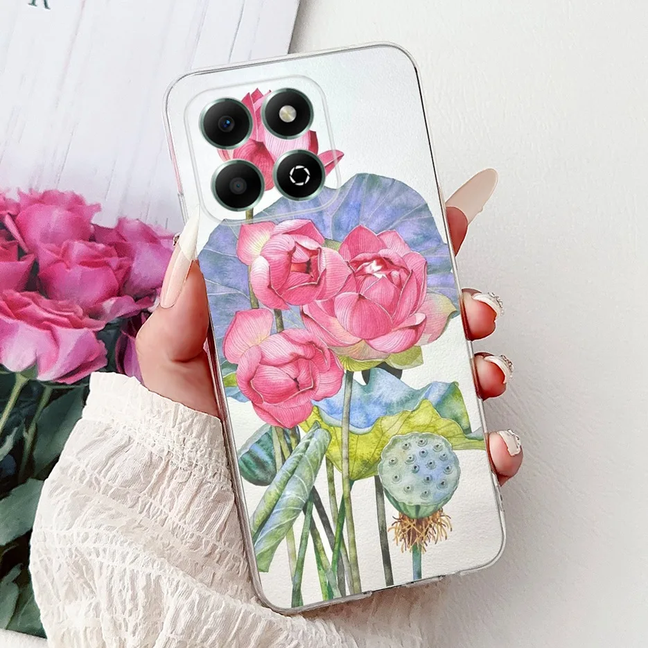 Colorful Flowers Painted Soft Silicone Case