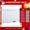 Wall Mounted Glass Organizational Daily Activity Board W/Markers and Dry Eraser 1