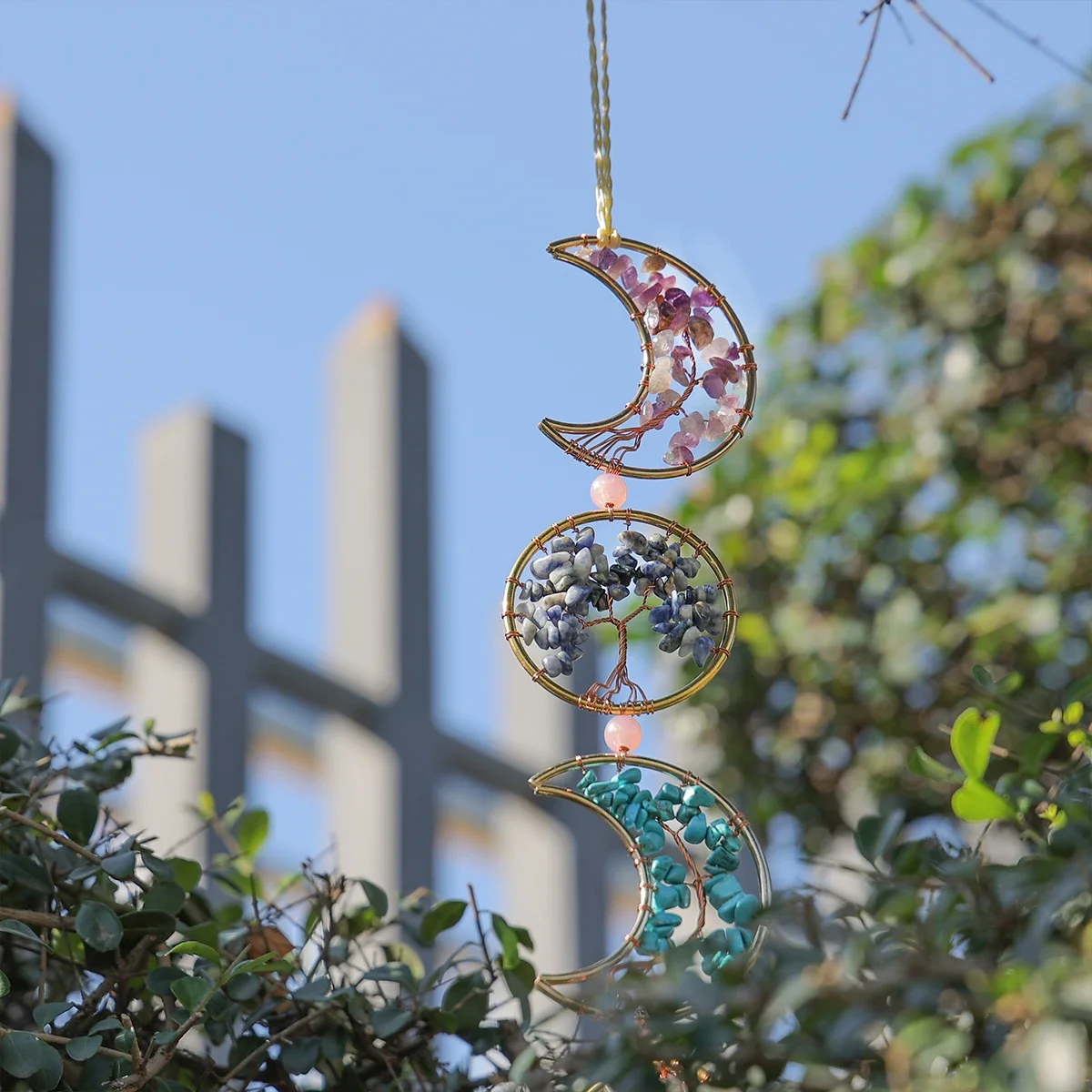 Dream catchers Art Wind Chimes Crystal,Dream Catchers Craft Ornament Bedroom Window Hanging Home,Decoration Rainbow Gift Catcher