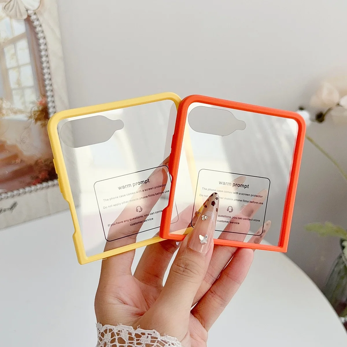 Luxury Ultra-Thin Matte PC Case with Glass Protector for Samsung Z Flip Series