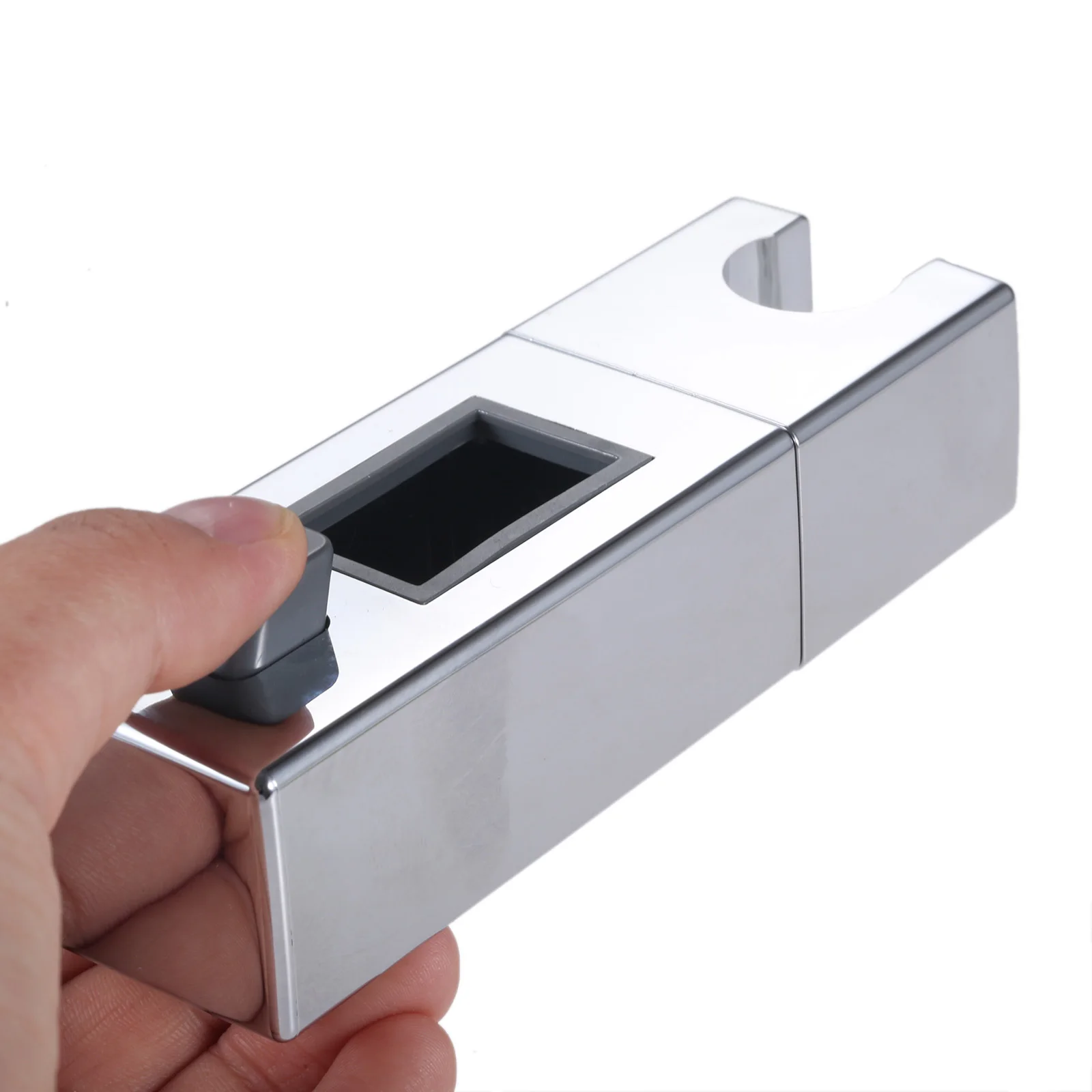 1PCAdjustableSquareSliderBarHandsetBracketBathroomShowerHead