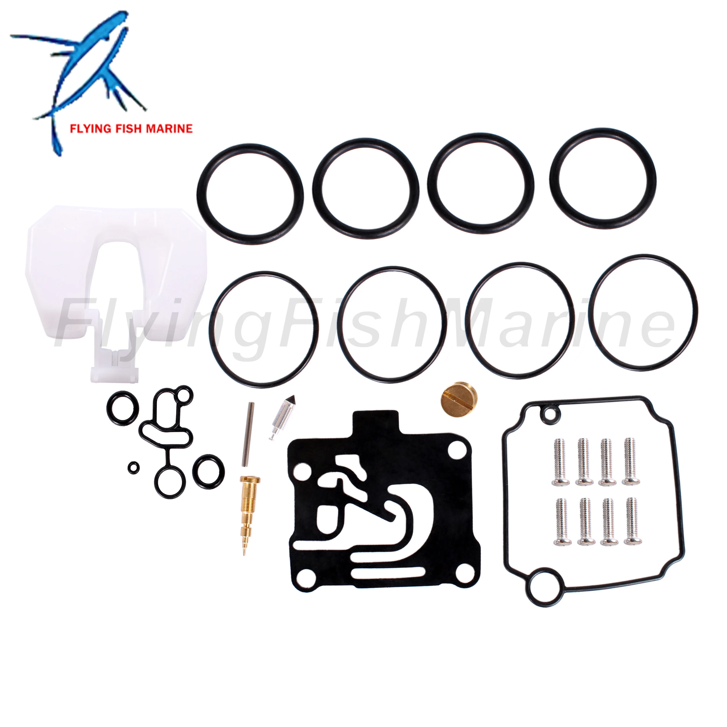 Outboard Motor 62Y-W0093-10 62Y-W0093-11 Carburetor Rebuild Repair Kit w/Joint 62Y-13586-30 for Yamaha 50HP T50 F50
