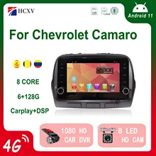

HCXV Android Car Radio Stereo For Chevrolet Camaro 8'' Stereo Car Navigation Multimedia System Dvd Player Audio Gps Autoradio