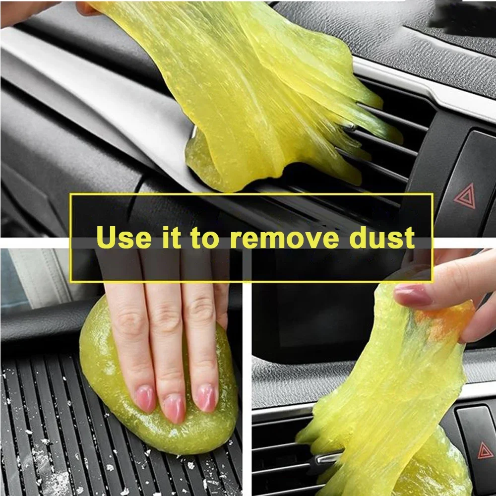 1X 70g Auto Car Cleaning Pad Glue Powder Cleaner Magic Cleaner Dust Remover Gel Home Computer Keyboard Clean Tool Car Cleaning magic dust cleaner lp vinyl turntable record cartridge cleaning soft rubber slimy gel