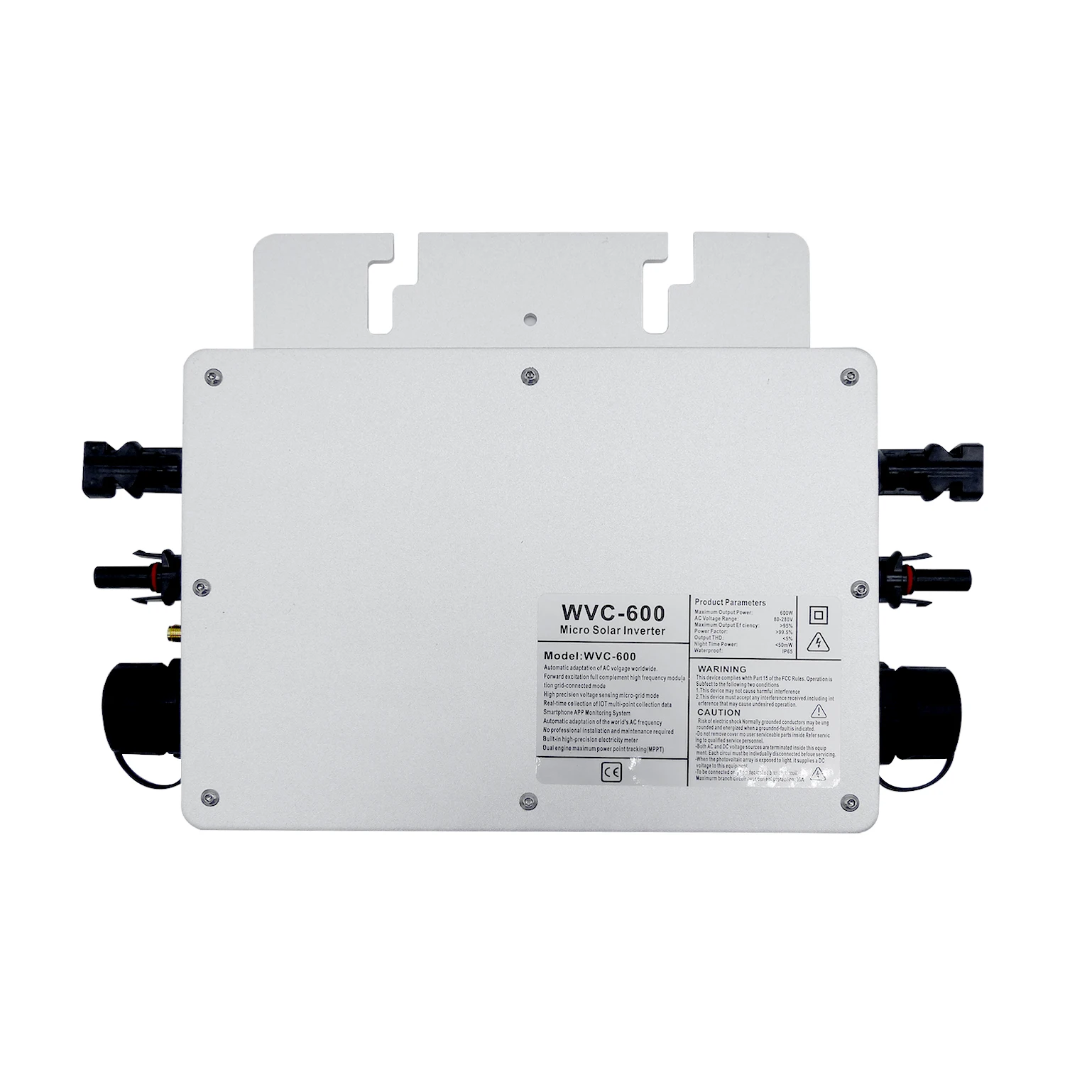 Solar Microinverter Off Grid Inverter Wvc-600 Ip65 Pv System Tie Micro 600W Per Pannelli