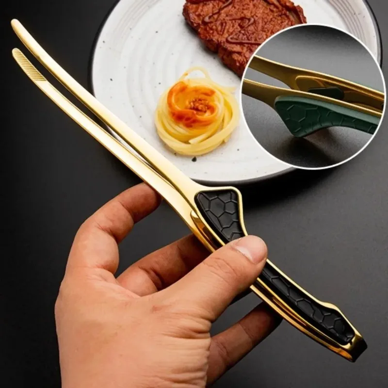 Food Clamp, Serving Clamp, Comfortable Grip, Steak Clamp, Kitchen Cooking Clamp, Back To School Season Food Clamp