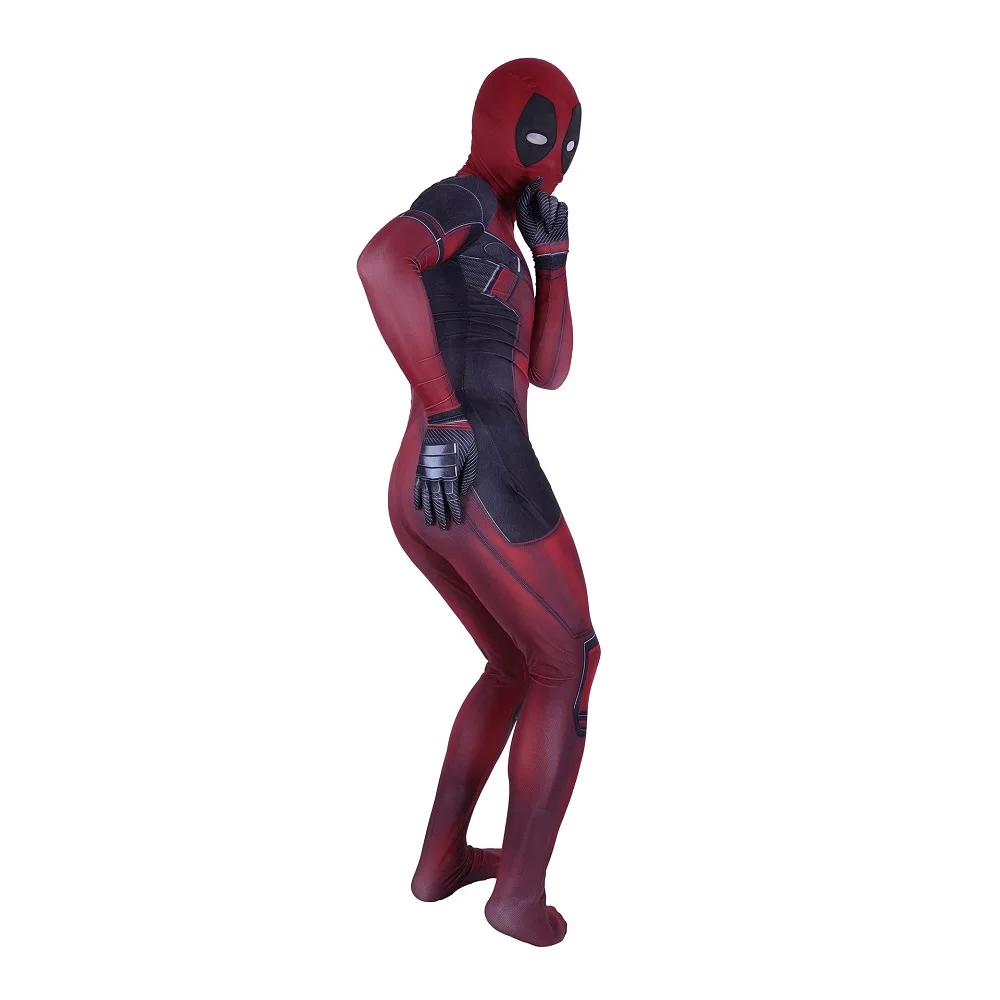 Marvel-Inspired Deadpool Spandex Bodysuit Cosplay Costume for Adults and Kids