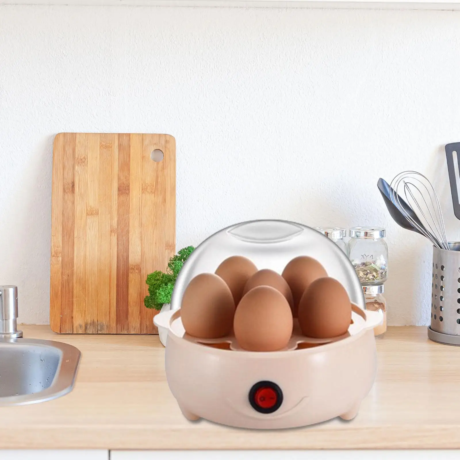 Electric Eggs Boiler Reusable Multifunction Kitchen Tool Cookware Portable Boiled Egg for Breakfast Cooking Office Vegetable Pot