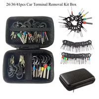 Car Terminal Removal Kit 26/36/41pcs Wire Plug Connector Extractor Puller Release Pin Extractor Set Terminal Plug Repair Tools 1