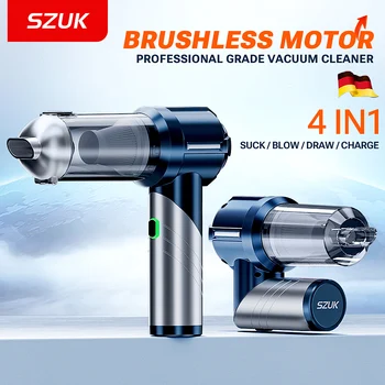 SZUK C013Max Car Vacuum Cleaner Foldable Portable Handheld Mini Vacuum Cleaner Wireless Strong Suction Cleaner Cleaning Machine 1