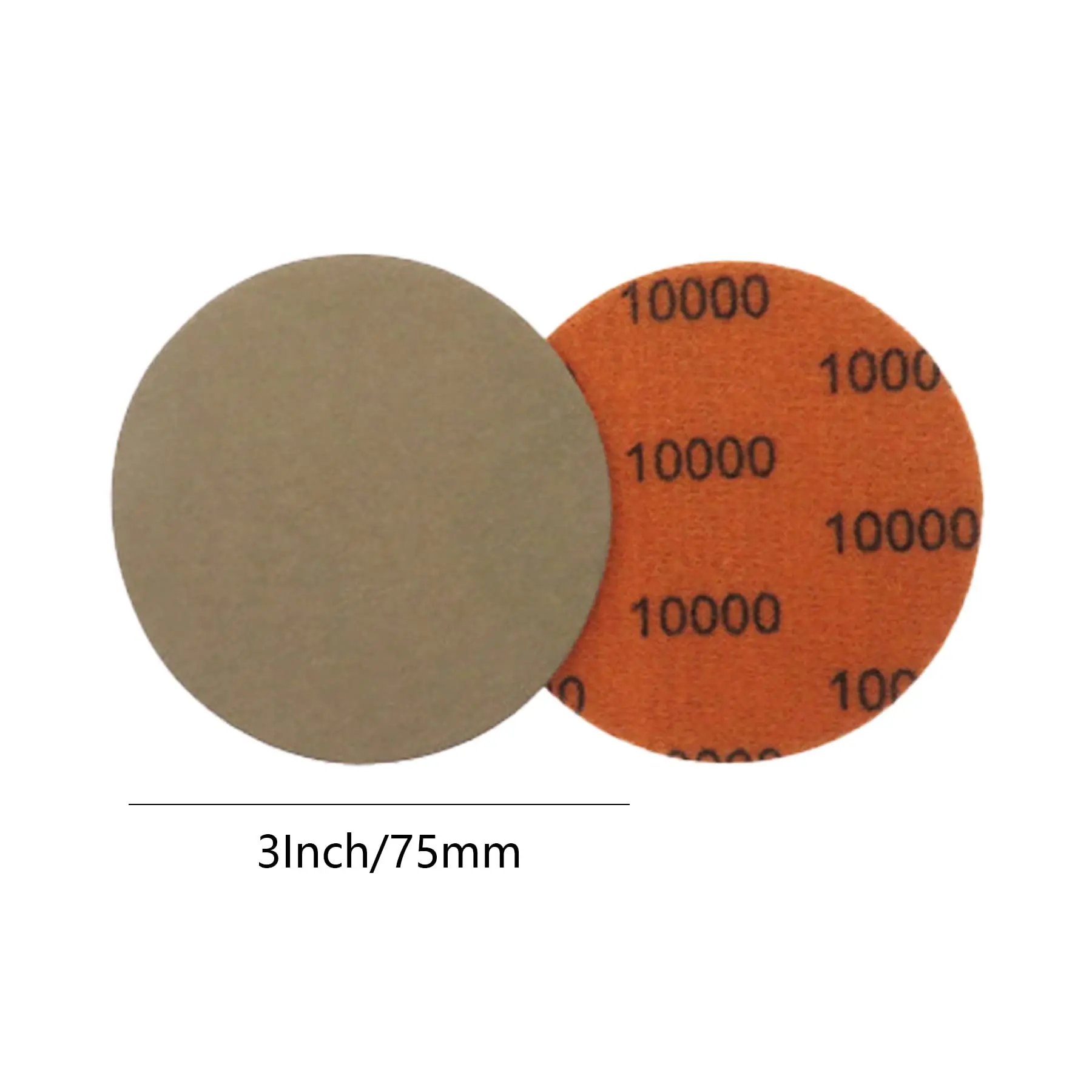 74Pcs Sandpaper 3Inch Sanding Disc 60-10000 Grit Wet Dry Sandpaper for Wood Metal Mirror Jewelry Car Polishing Headlight Cleaner