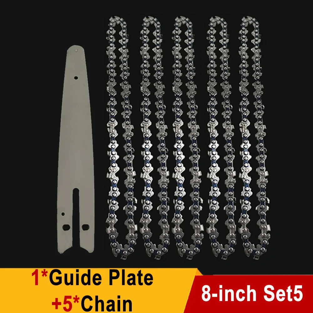 Portable 8-Inch Mini Chainsaw Chain with 45 Knots and 22 Blades for Precision Pruning and Logging