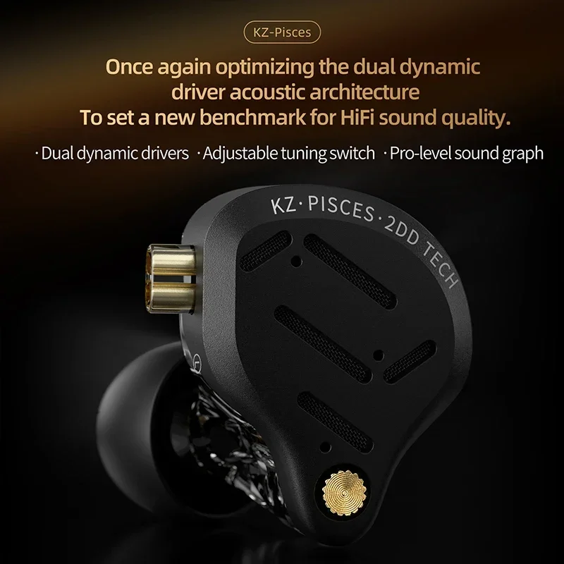 Dual Dynamic Driver In Ear Headphones With Sound Control Switch_voghion.com