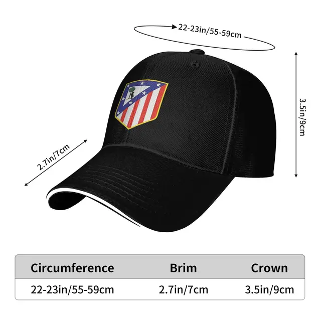 Athletic Club Madrid Baseball Cap  Casual Hip Hop Hats Summer Unisex-Teens Running Hippie Baseball Caps 5