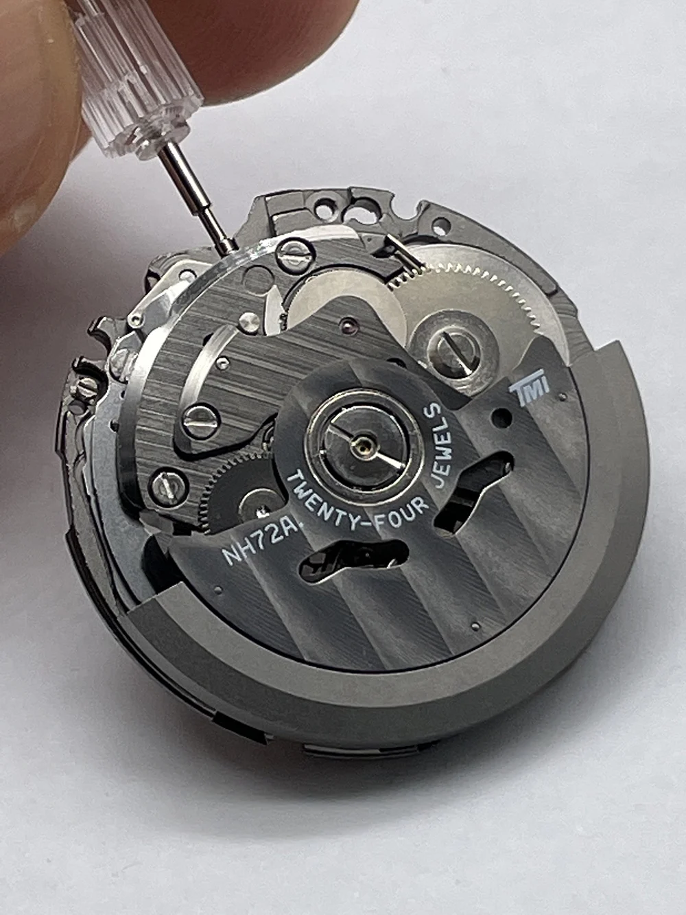 本物の NH72 ブラックスケルトン機械式ムーブメント Mod 自動