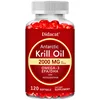 8575-7db1be.jpg Antarctic Krill Oil 2000 mg 120 Softgels | Omega 3 EPA, DHA, Astaxanthin Supplement from Red Krill - Supports Bone, Heart, Brain