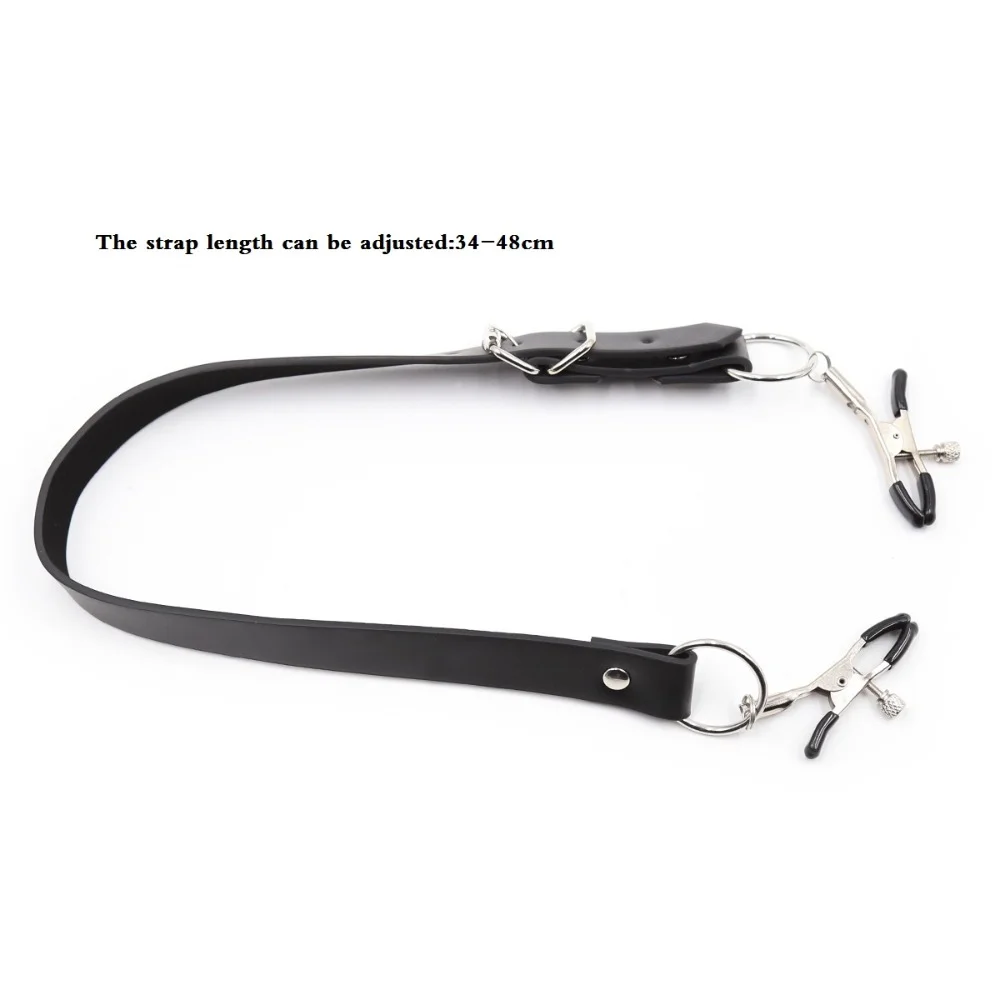 Sangles d'écartement des lèvres avec pinces, enveloppe de retenue autour des cuisses, 2023, Humiliation P Nipple C er 2024_voghion.com