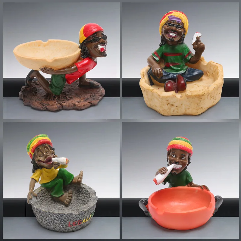 Small Jamaican ashtray features fine resin ashtray home collector crafts cigarettes ashtray
