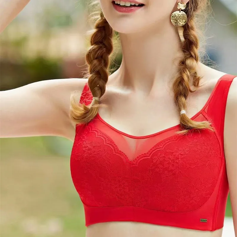 Size from 36/80C/D to 42/95C/D Lace Bra  Showing Smaller  Thin  Sexy  Push Up  Underwear