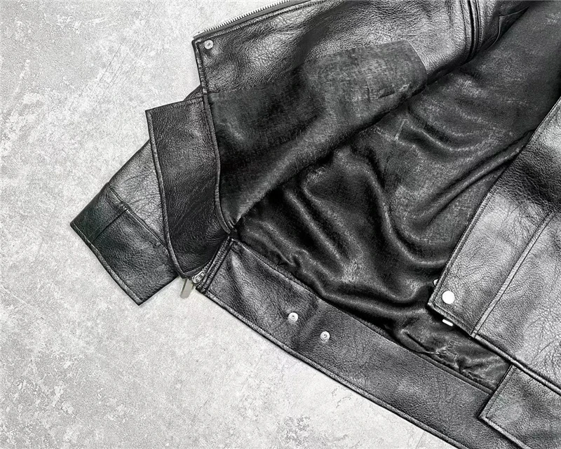 ☆週末限定セール価格☆ ARNODEFRANCE leather jacket 2022fw Arnodefrance Jacket Men Women 1:1 Top Version Coats