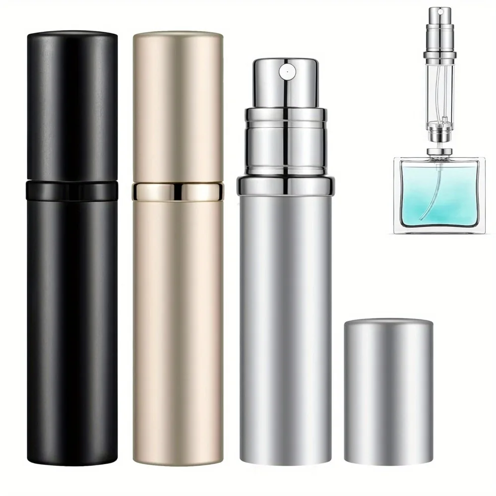 Refillable Perfume Spray Travel Bottle 3-piece Set 5ml Leak-proof Luxury Travel Perfume Bottle, Portable Sprayer